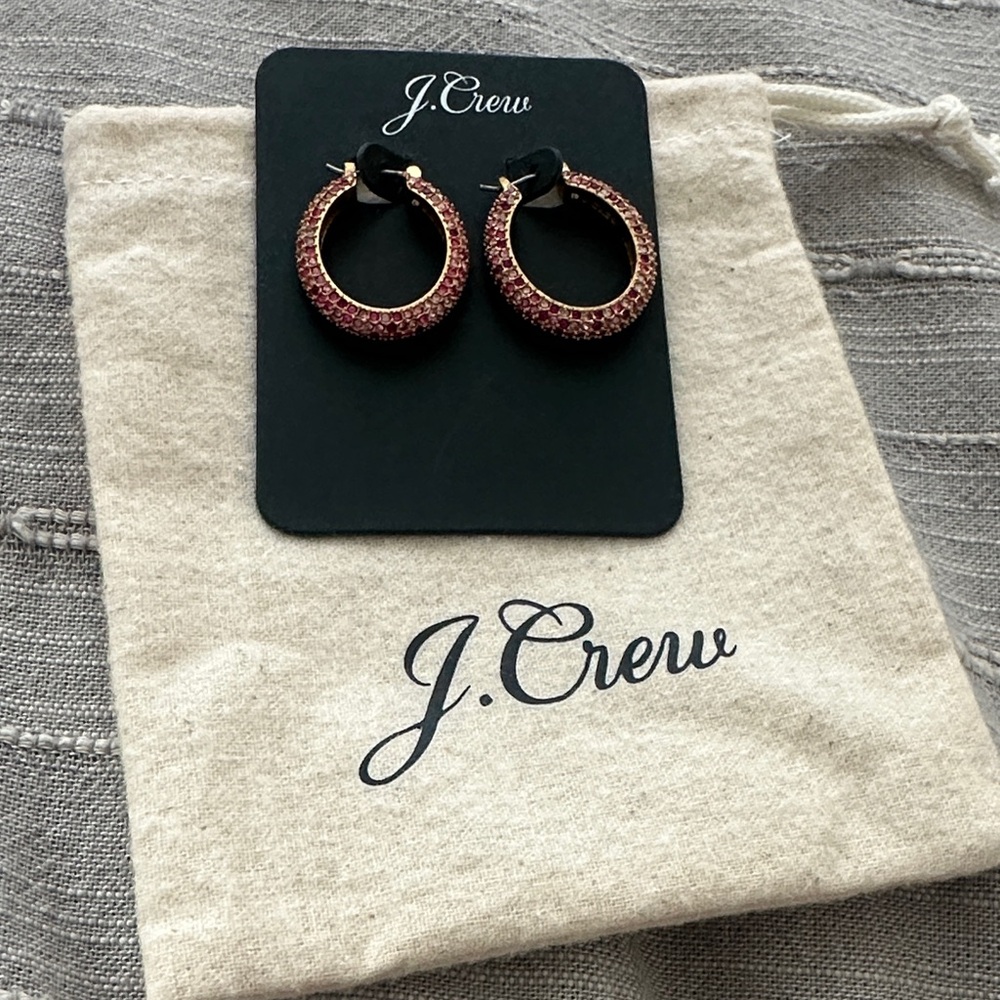 J. Crew Rose Gold Hoop Earrings